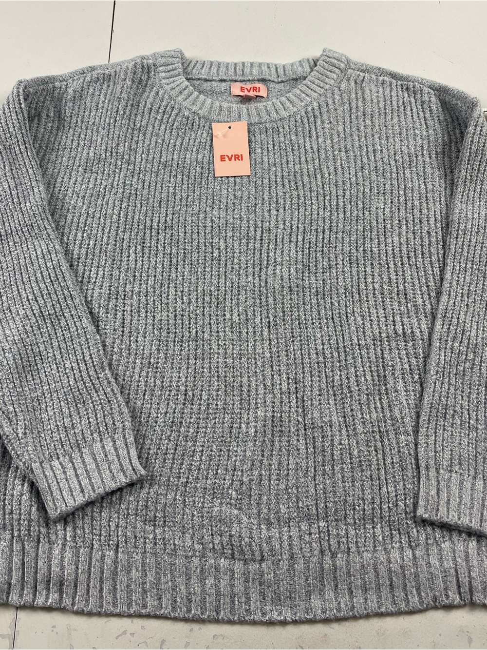 Evri Sweater Women Size 2X Ribbed knit pullover NWT